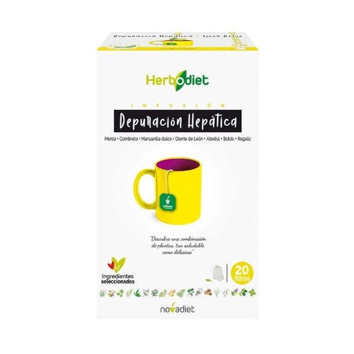 [011327] Herbodiet Depuración Hepática 20 Filtros - Novadiet