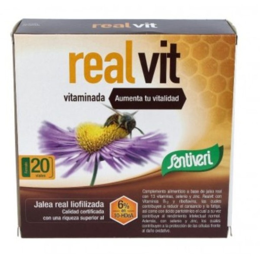 [07338] Realvit Vitaminada 20 Viales 10 Ml. - Santiveri
