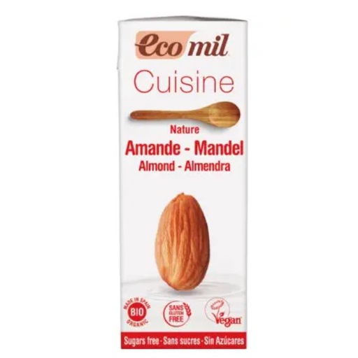 [06962] Ecomil Nata De Almendra Sin Azúcar 200 Ml. - Nutriops