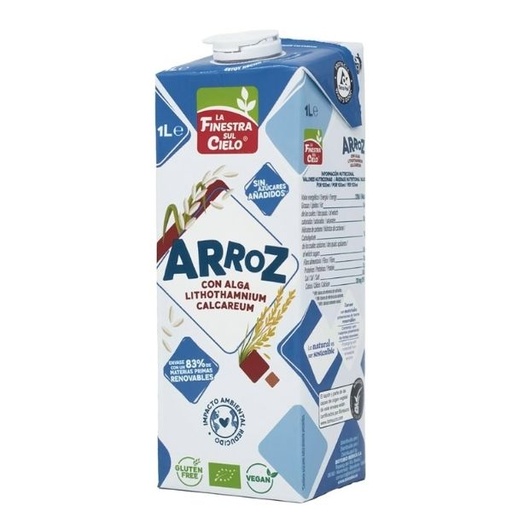 [06933] Bebida Arroz Sin Gluten 1 L. - La Finestra