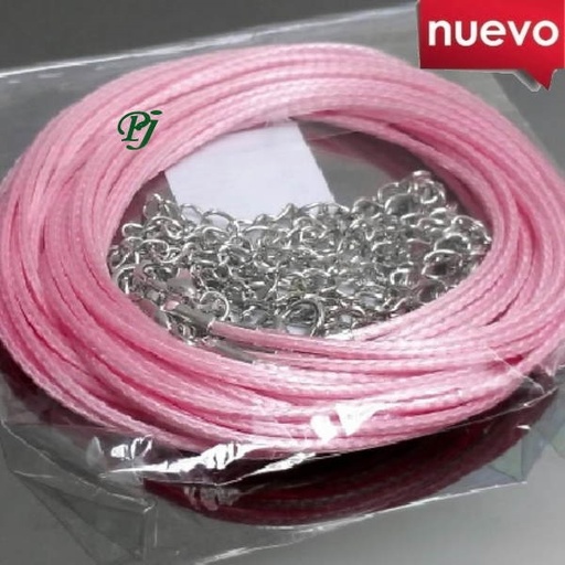 [100155] Gargántilla Cordón Algodón Rosa - Prominer