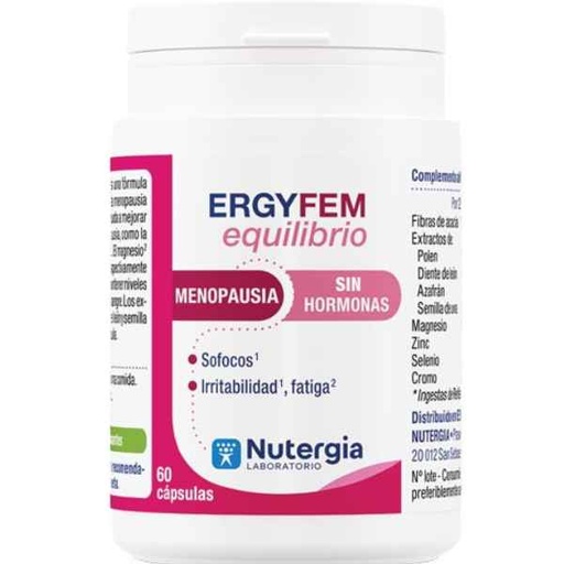 [0505488] Ergyfem Equilibrio 60 Cápsulas - Nutergia