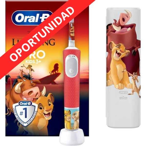 [189375] Cepillo Eléctrico + Estuche Rey León - Oral B