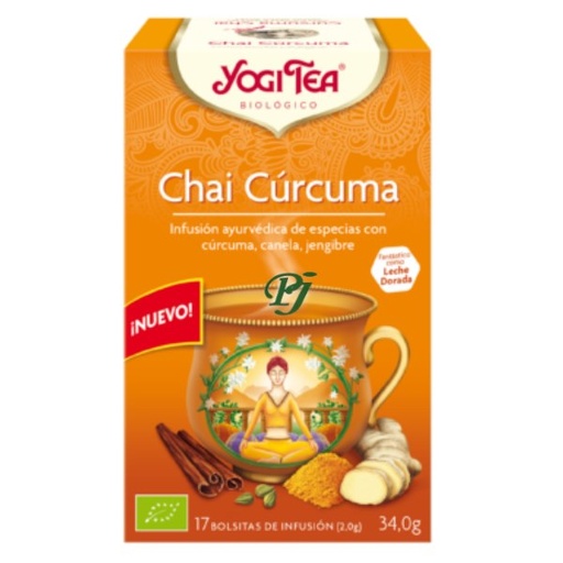 [011681] Chai Cúrcuma Canela 17 Filtros - Yogi Tea