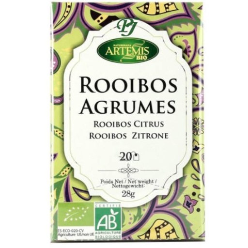 [011690] Té Rooibos Bio 20 Filtros Cítricos - Artemis