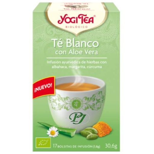 [011706] Té Blanco Con Aloe Vera 17 Filtros - Yogi Tea