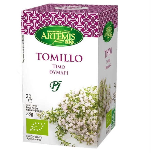[011723] Tomillo Bio 20 Filtros - Artemis