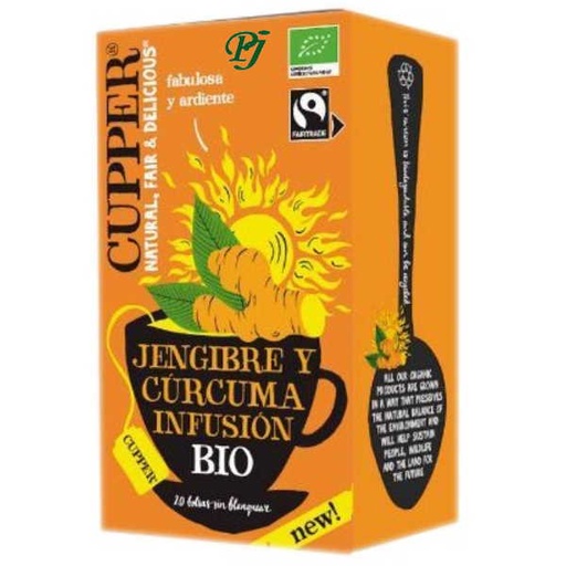 [011932] Infusión Jengibre Y Cúrcuma Bio 20 Filtros - Cupper