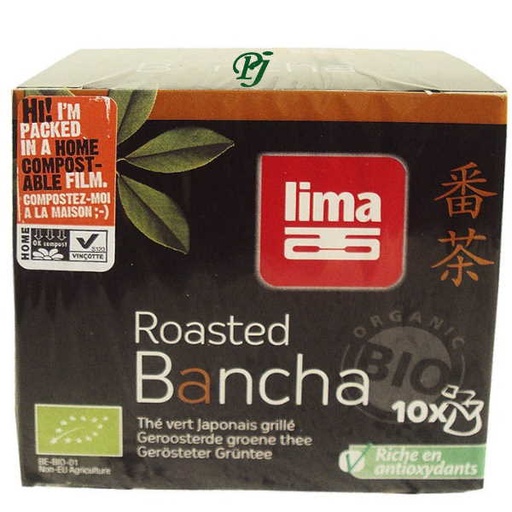 [011935] Té Bancha Verde Tostado 10 Bolsitas - Lima