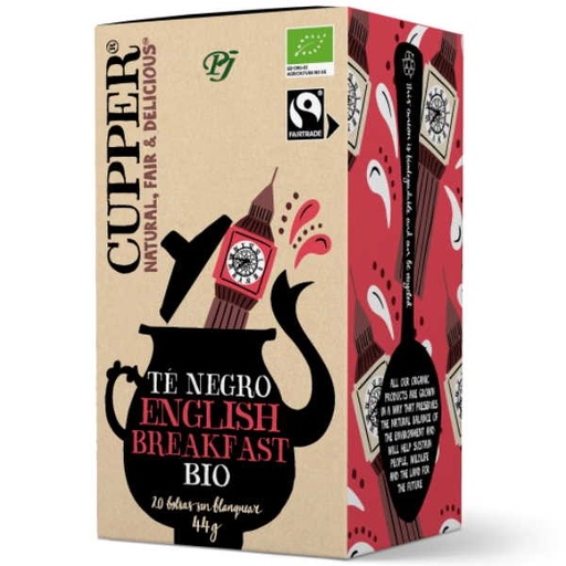 [011944] Té Negro Bio 20 Filtros - Cupper