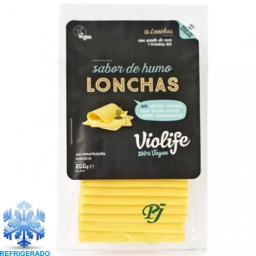 [030128] Queso Lonchas Ahumado 200 G. 10 Lonchas - Violife