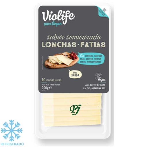 [030409] Queso Lonchas Semicurado 10 Unidades - Violife