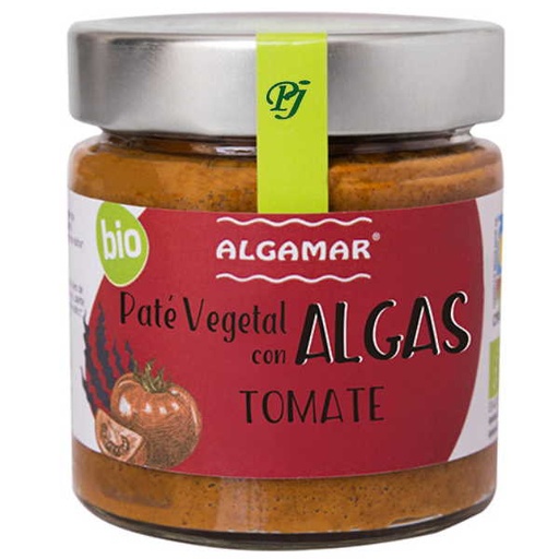 [030426] Paté Vegetal Algas Tomate Bio 180 G. - Algamar