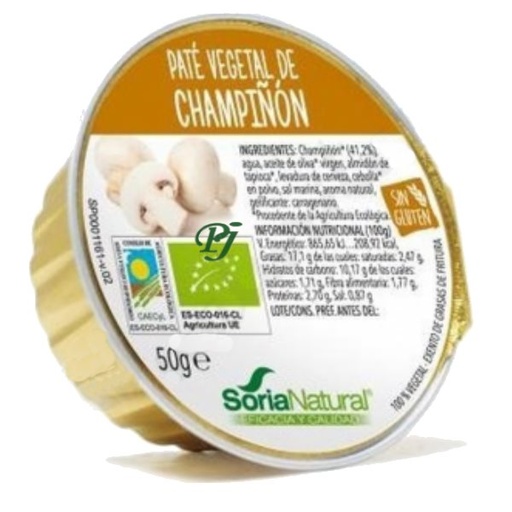 [037012] Paté Vegetal De Champiñón 2 x 50 G. - Soria Natural