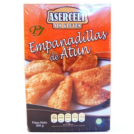[03716] Empanadillas Bonito Sin Gluten 300 G. 8 Uds. - Aserceli