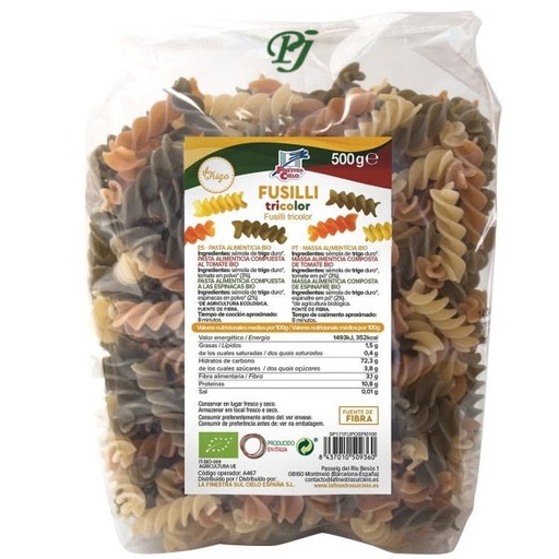 [040234] Pasta Tricolor Fusilli 500 G. - La Finestra