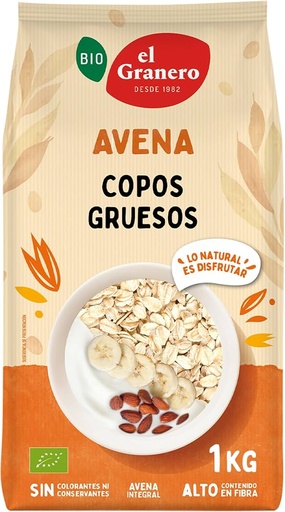 [040361] Copos Avena Gruesos Bio 1 Kg. - El Granero
