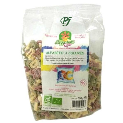 [040698] Pasta Alfabeto 3 Colores 500 G. - Lazzaretti