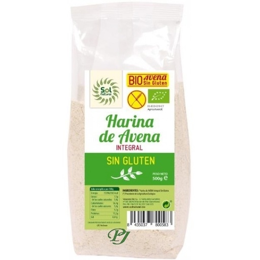 [040805] Harina De Avena Sin Gluten Bio 500 G. - Sol Natural