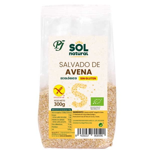[040929] Salvado De Avena Integral Sin Gluten 300 G. - Sol Natural