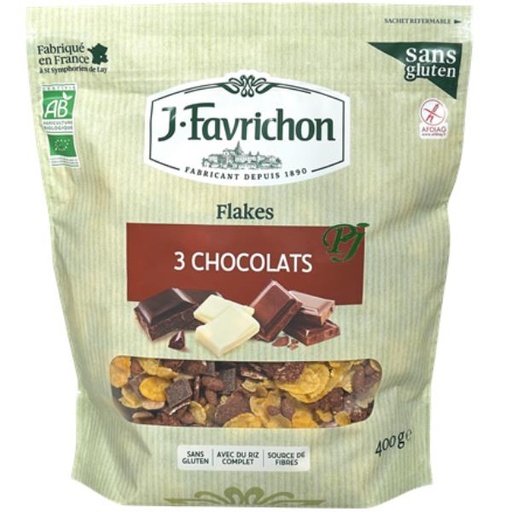 [041040] Muesli Copos 3 Chocolates 400 G. - J.Favrichon