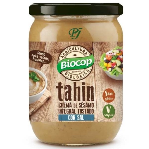 [041078] Tahin Integral Tostado Con Sal 500 G. - Biocop