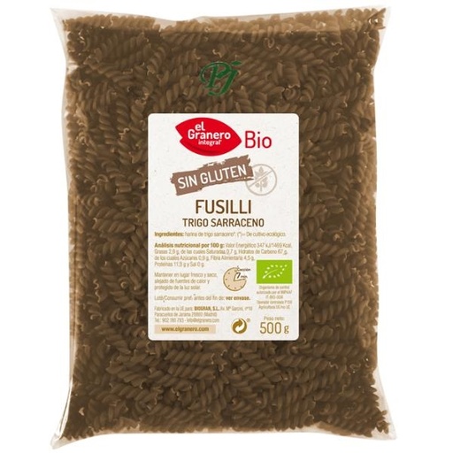 [041101] Fusilli De Trigo Sarraceno 500 G. - El Granero