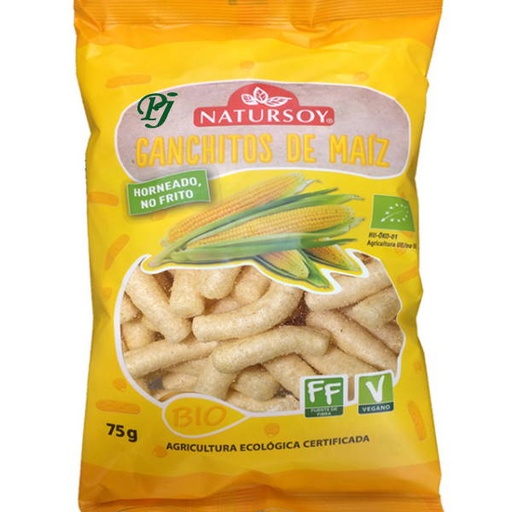 [041185] Ganchitos De Maíz 75 G. - Natursoy