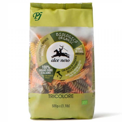 [041196] Pasta Tricolor Fusilli Bio 500 G. - Alce Nero