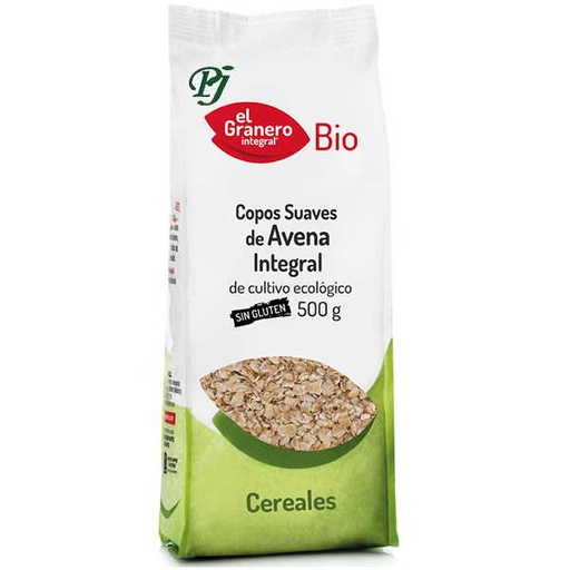 [041249] Copos Suaves De Avena Integral Bio 500 G. Sin Gluten - El Granero