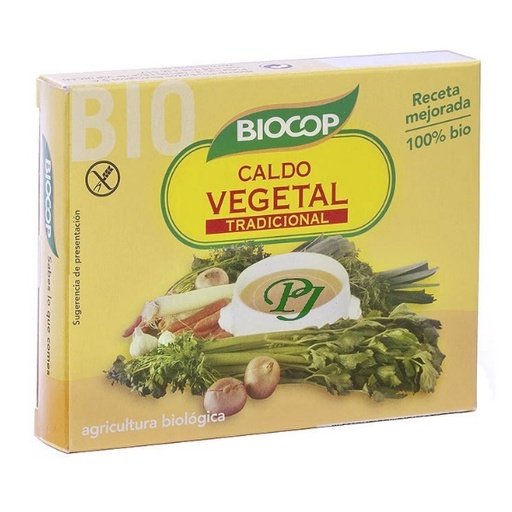 [04162] Caldo Vegetal Cubitos 6X11 G. - Biocop