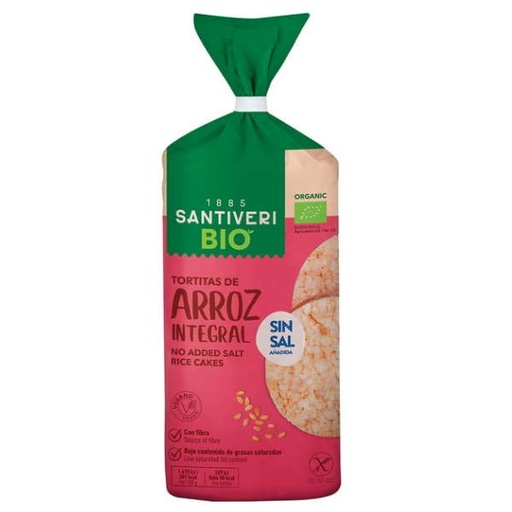[04229] Tortitas Arroz Integral Sin Sal 100 G. - Santiveri