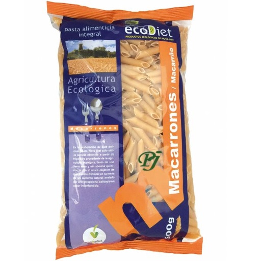 [04396] Macarrones Integrales 500 G. - Novadiet