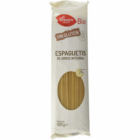 [045127] Espaguetis Arroz Integral Bio 500 G. - El Granero