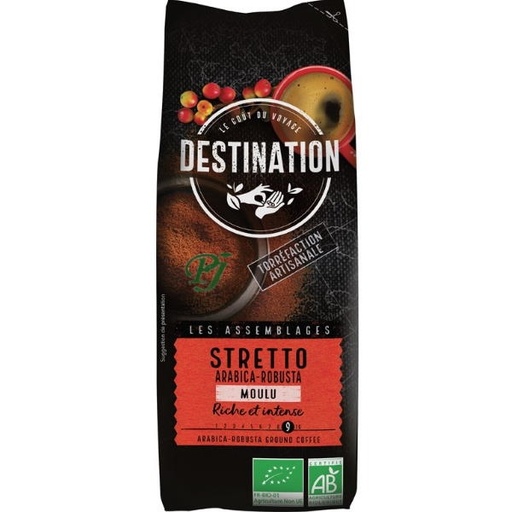 [045162] Café Stretto Arábica Molido Bio 250 G. - El Granero