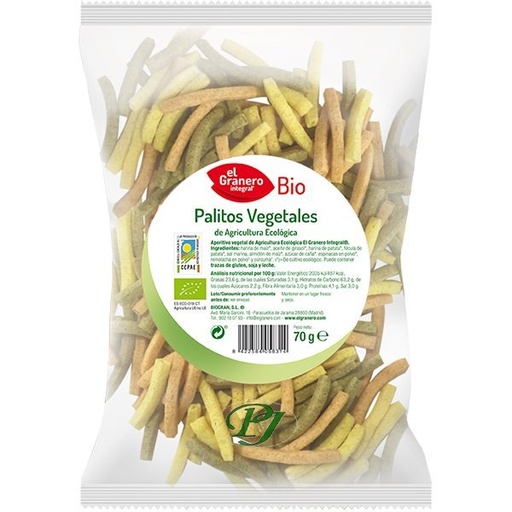 [045240] Palitos Vegetales 70 G. Bio - El Granero
