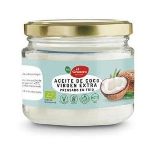 [02508] Aceite De Coco Virgen Extra Prensado En Frío 200 Ml. - El Granero