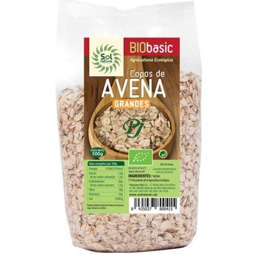 [045344] Copos Gruesos Avena Integral 500 G. - Sol Natural