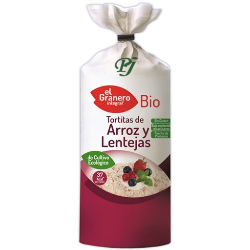 [045368] Tortitas Arroz Y Lentejas Bio 115 G. - El Granero