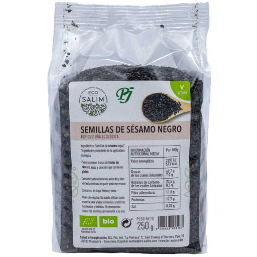 [045434] Semillas Sésamo Negro Bio 250 G. - Eco Salim