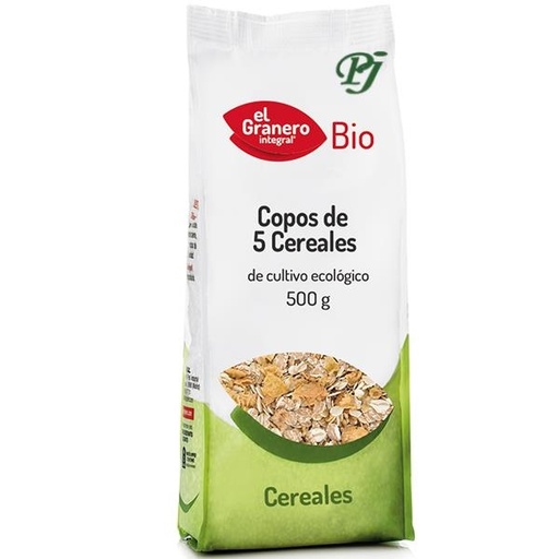 [045435] Copos De 5 Cereales Bio 500 G. - El Granero