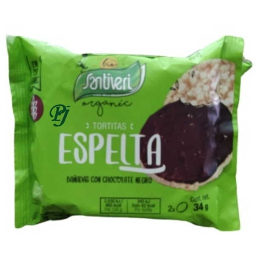[045486] Tortitas Espelta Chocolate Bio 2 x 3 - Santiveri