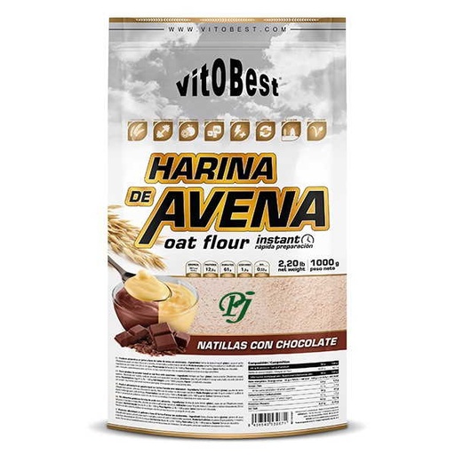 [045494] Harina De Avena Sabor Natillas Con Chocolate 1 Kg. - VitoBest