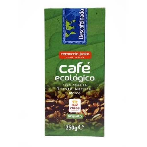 [04858] Café Descafeinado Molido Bio 250 G. - Comercio Justo