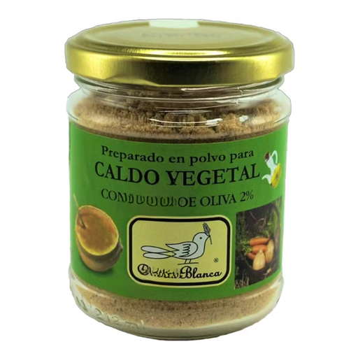 [04880] Caldo Vegetal Polvo Aceite Oliva 2% Bote Eco 125 G. - Paloma Blanca