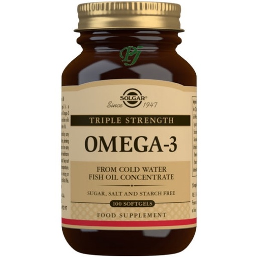 [0500038] Omega 3 Triple Concentración 100 Cápsulas - Solgar