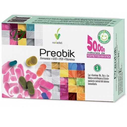 [0500275] Preobik Sticks 10X2Gr - Novadiet