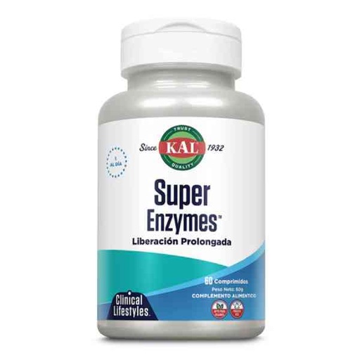 [0500346] Súper Enzymes Liberación Prolongada 60 Comprimidos - Kal