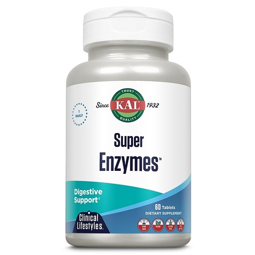 [0500346] Super Enzymes 60 Tabletas -Kal