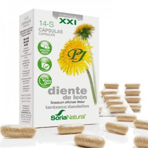 [0500379] Diente De León 14S 30 Cápsulas Fórmula Xxi - Soria Natural